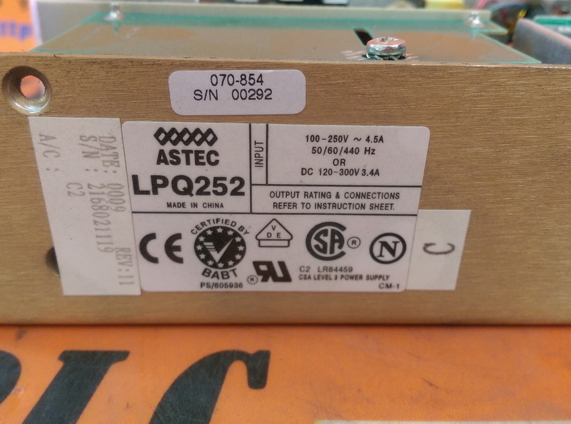 ASTEC LPQ252 POWER SUPPLY 裕益科技自動化設備可程式編碼器PLC分散式控制系統DCS